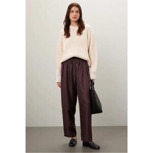 Silk Laundry Slouch Pants, Size: XS